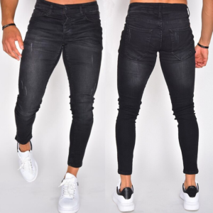 4 main jean slim noir pour hommes pantalon crayon mode retro denim de haute qualite soiree de rue biker bas en denim 2020