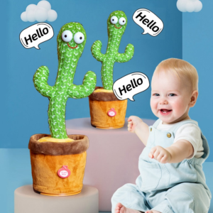 4 main dancing cactus toy repeat talking usb charging can sing record cactus bailarin dansant kids education toys birthday present